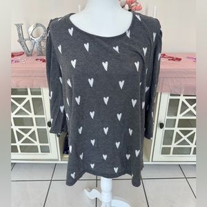 Grey hear sweater